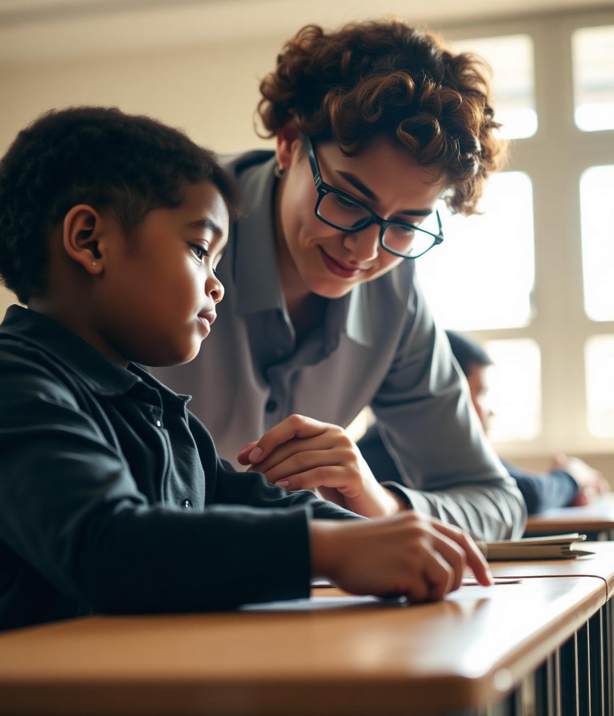 Teacher and student